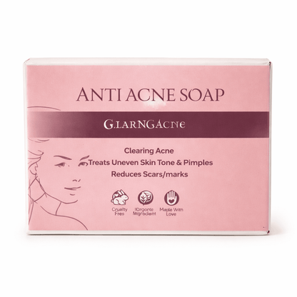 Anti Acne Soap | AloerVeda | Clearing Acne Treats Uneven Skin Tone and Pimples Reduces Scares | 50 Gm - TIRTHAS