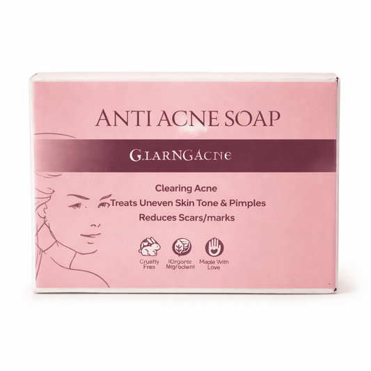 Anti Acne Soap | AloerVeda | Clearing Acne Treats Uneven Skin Tone and Pimples Reduces Scares | 50 Gm - TIRTHAS