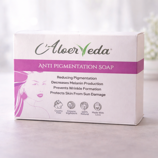 Anti Pigmentation Soap | Aloeveda | Reducing Pigmentation Decrease Melanin Production | 50 Gm