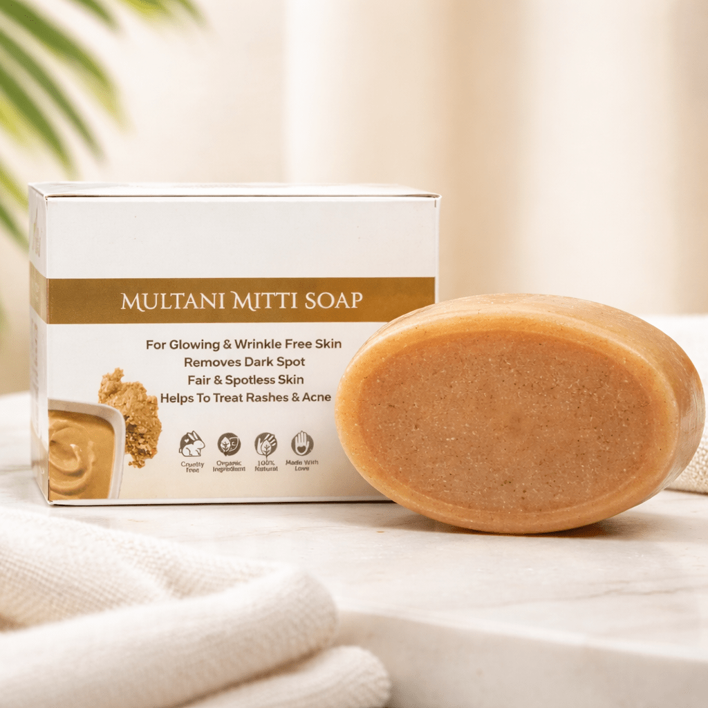 Multani Mitti Soap For Glowing and Wrinkle Free Skin Remove Dark Spot - TIRTHAS