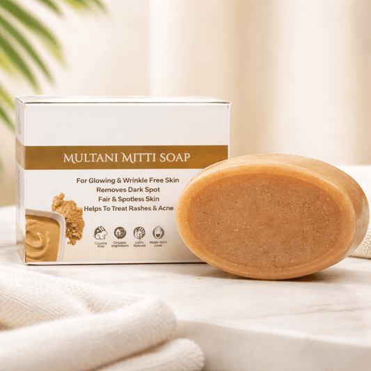 Multani Mitti Soap For Glowing and Wrinkle Free Skin Remove Dark Spot - TIRTHAS