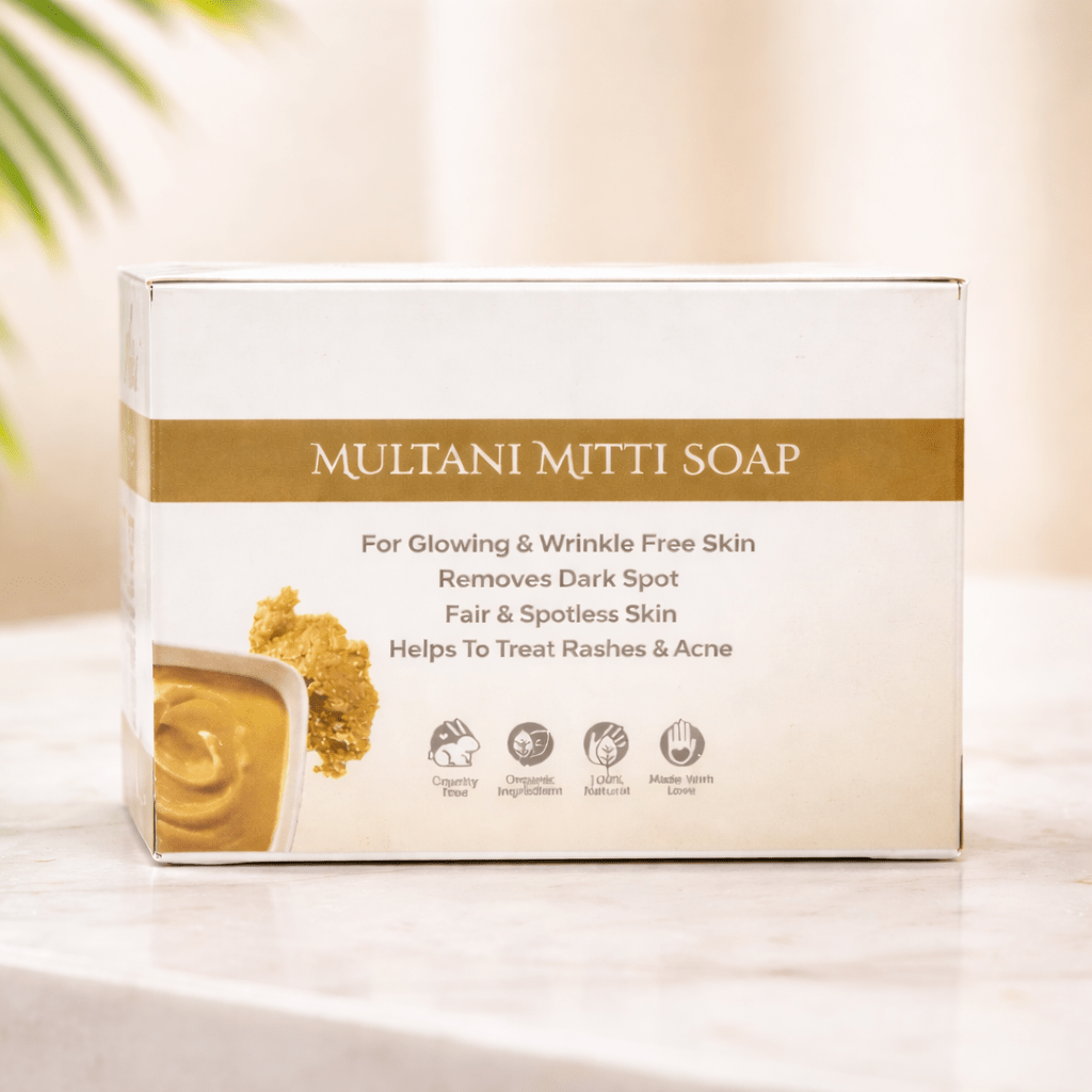 Multani Mitti Soap For Glowing and Wrinkle Free Skin Remove Dark Spot - TIRTHAS