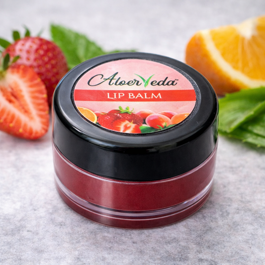 Natural Lip Balm for Dry & Chapped Lips | AloerVeda | Herbal Moisturizing Lip Care - TIRTHAS