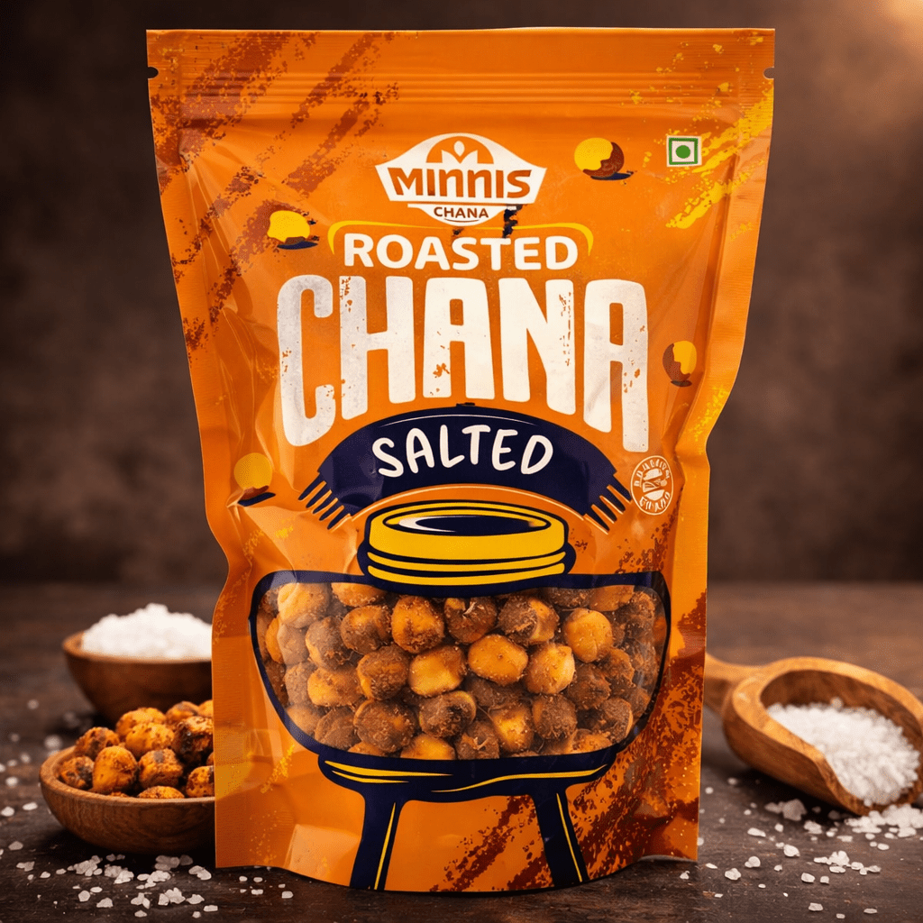 Salted Roasted Chana | Minnis | 80 Gm - TIRTHAS