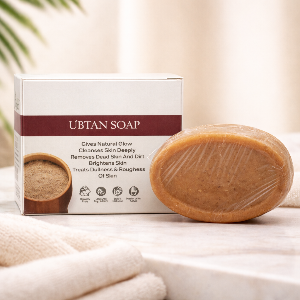 Ubtan Soap | AloerVeda | Natural Glow and Skin Brightening Soap | 50 gm
