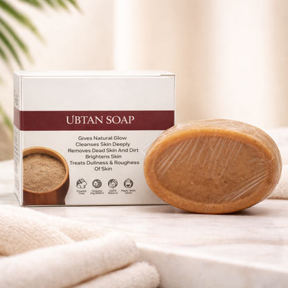 Ubtan Soap | AloerVeda | Natural Glow and Skin Brightening Soap | 50 gm